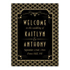 Vintage 1920's Art Deco Gatsby Wedding Welcome