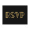 Vintage 1920s art deco simple RSVP