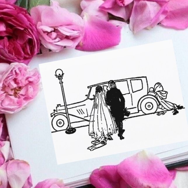 Vintage 1920s Bride & Groom Wedding  Postcard (Creator Uploaded)