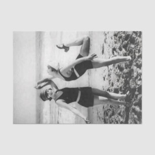 Vintage 1920s ladies on the Beach Tissue Paper