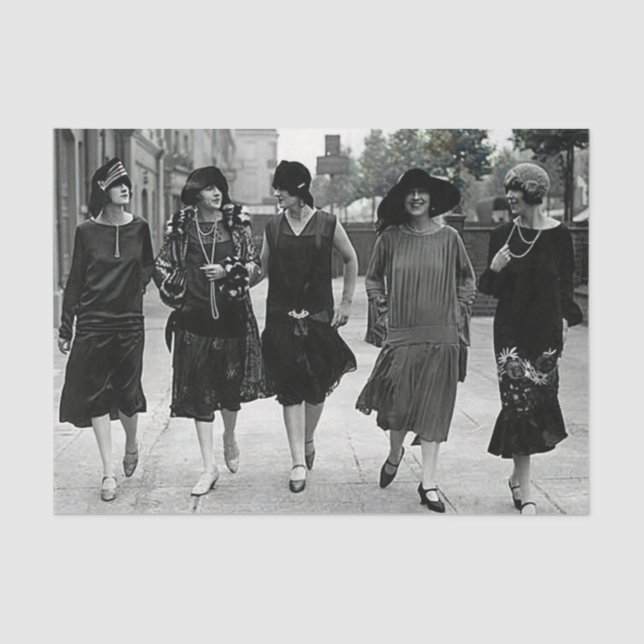 Vintage 1920s Ladies Tissue Paper (Front)