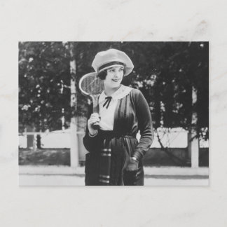Vintage 1920s Tennis Fashion Postcard