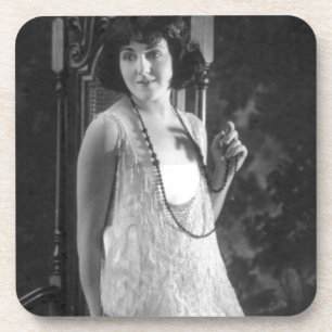 Vintage 1920s Women's Flapper Fashion Coaster