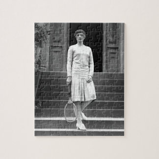 Vintage 1920s Women's Tennis Fashion Jigsaw Puzzle