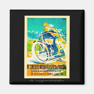 "Vintage 1924 and 1935 Motorcycles" Magnet