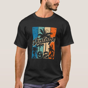 Vintage 1924 Birthday Retro 98 Years Old Birthday T-Shirt