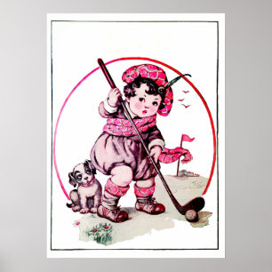 Vintage 1925 Golf Print