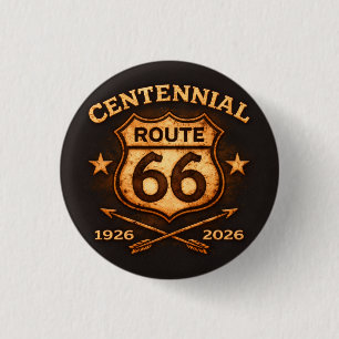 Vintage 1926 to 2026 Road Keepsake 3 Cm Round Badge