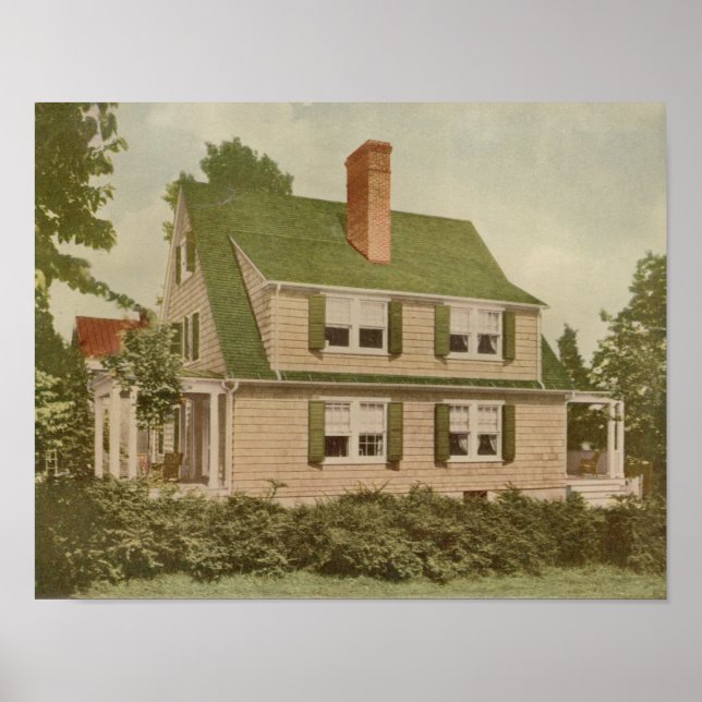 Vintage 1927 House Design 10A1 Print Exterior (Front)