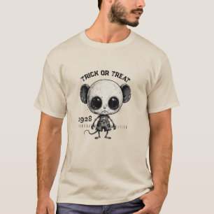 Vintage 1928 Creepy Mouse Halloween Poster T-Shirt