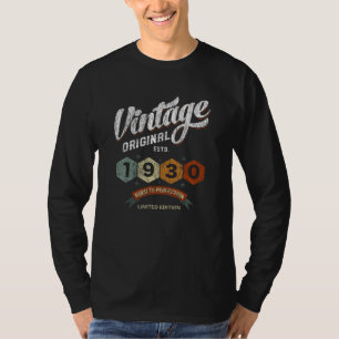 Vintage 1930 Aged to Perfection Birthday Gift T-Shirt