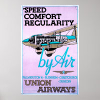 Vintage 1930 Airlines Poster