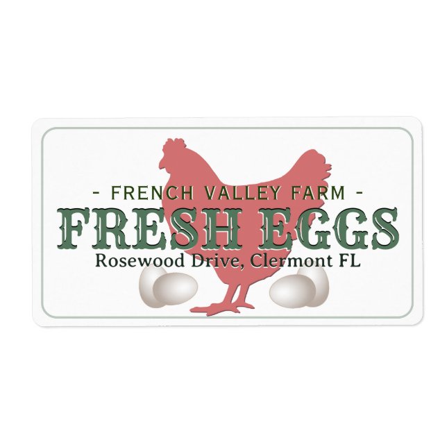 Vintage 1930s Botanical Farm Design Hen Egg Carton (Front)