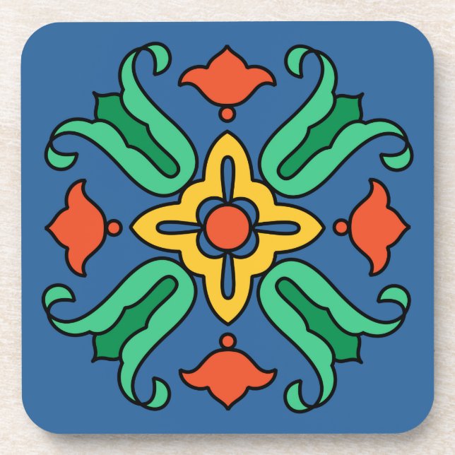 Vintage 1930s Catalina Island Tile Set Coaster (Front)