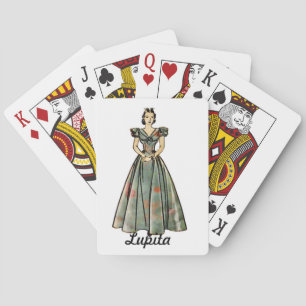 Vintage 1930s Image Personalised Playing Card Gift