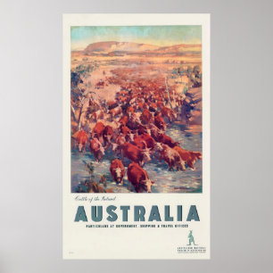 Vintage 1930s James North Australia Travel Poster