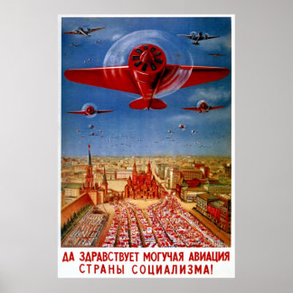 Vintage 1930's Soviet Propaganda Poster