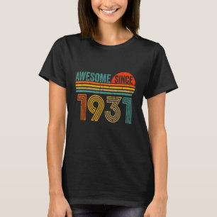 Vintage 1931 91 Years Old Men And Women 91th Birt T-Shirt