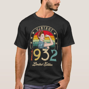 Vintage 1932 1932 90th Birthday 90 Years Old T-Shirt