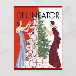 Vintage 1932 Christmas Holiday Postcard