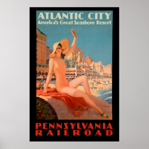 Vintage 1935 -Atlantic City Poster