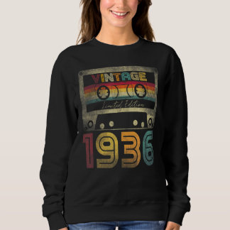 Vintage 1936 86th Birthday  Ideas Men Women Him He Sweatshirt
