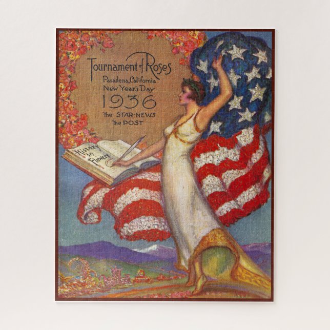 VINTAGE 1936 MAGAZINE COVER JIGSAW PUZZLE (Vertical)