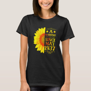 Vintage 1937  85 Years Old May 85th Sunshine Birth T-Shirt