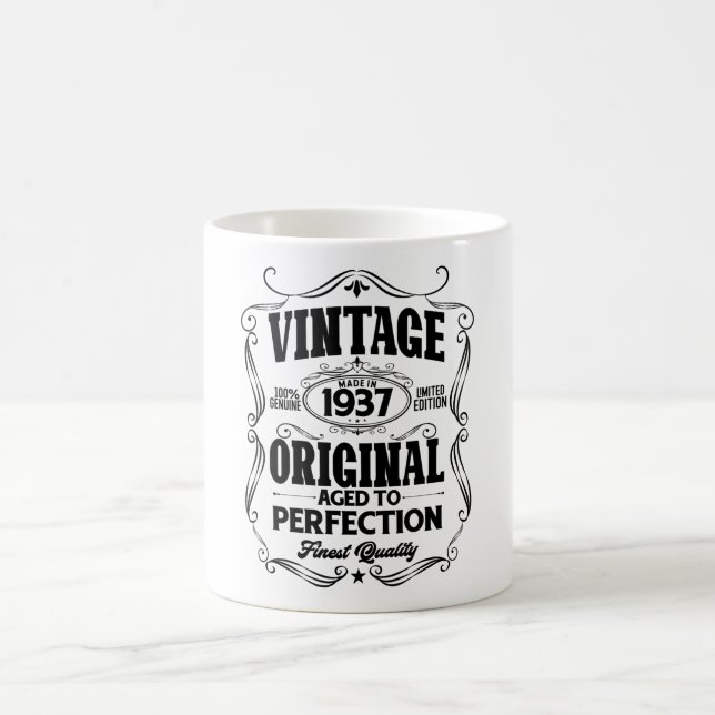 Vintage 1937 aged to perfection coffee mug (Center)