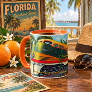 Vintage 1939 Orange Blossom Special Florida Train Mug