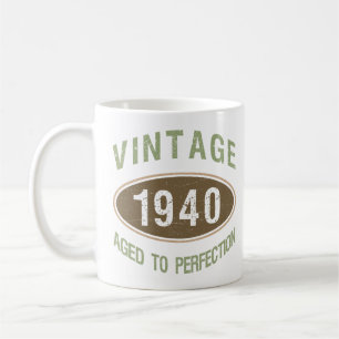 Vintage 1940 80th Birthday Coffee Mug