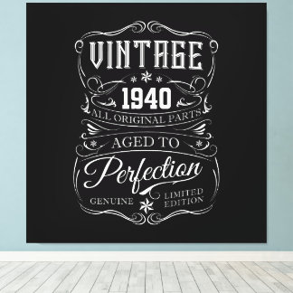 Vintage 1940 canvas print