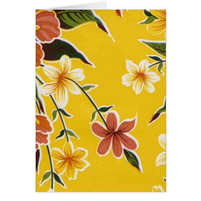 VINTAGE 1940 OILCLOTH CARD 2 (Front)