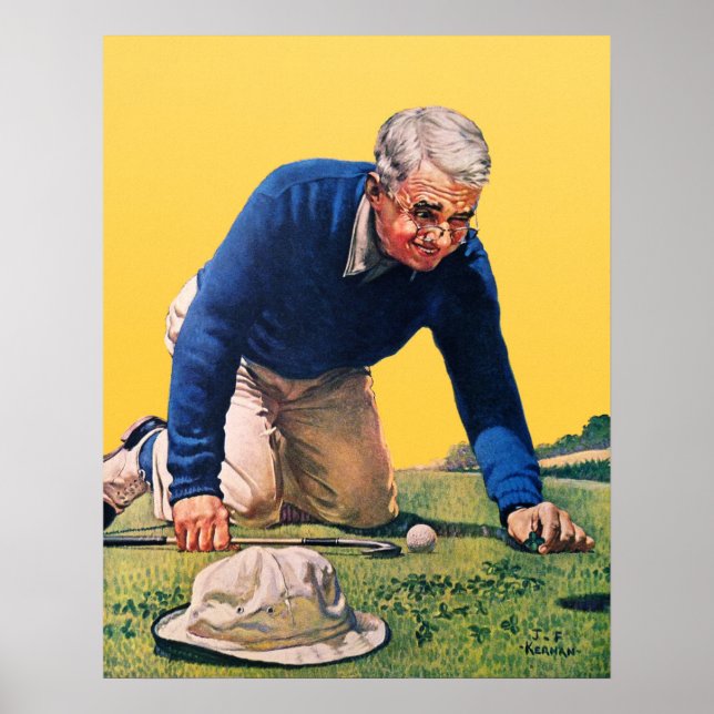 Vintage 1940's Golf Print (Front)