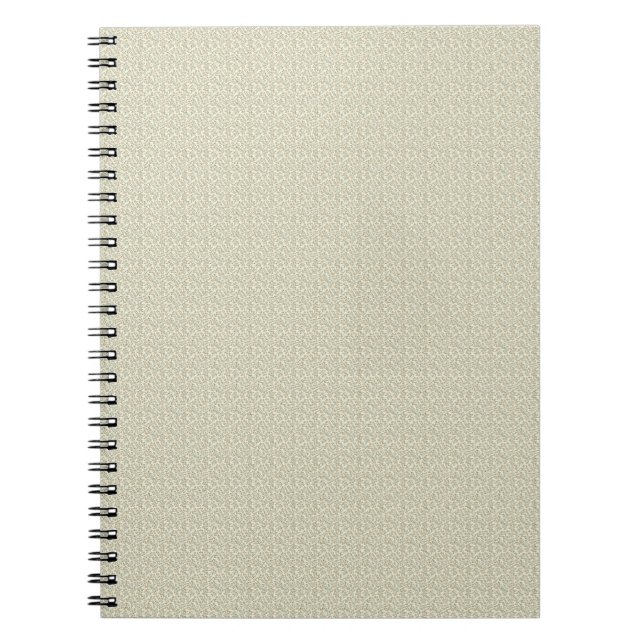 Vintage 1940s Khaki & Peach Utility Floral Notebook (Front)