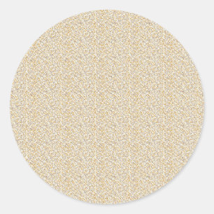 Vintage 1940s Mustard Berry & Leaf Classic Round Sticker