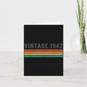 Vintage 1942 Limited Edition - 83rd Birthday Gift  Card