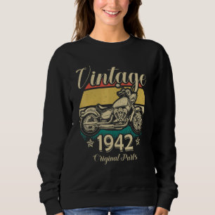 Vintage 1942 Original Parts Motorcycle Rider Sweatshirt