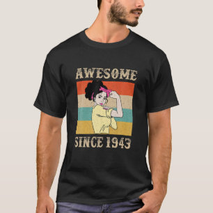 Vintage 1943 Birthday Gift For Women - 79 Year 79T T-Shirt