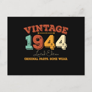 Vintage 1944 Original Parts Funny Birthday Gift Postcard