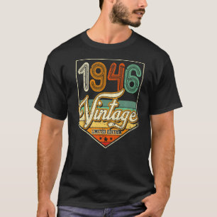 Vintage 1946 77th Birthday Gift Limited Edition 77 T-Shirt