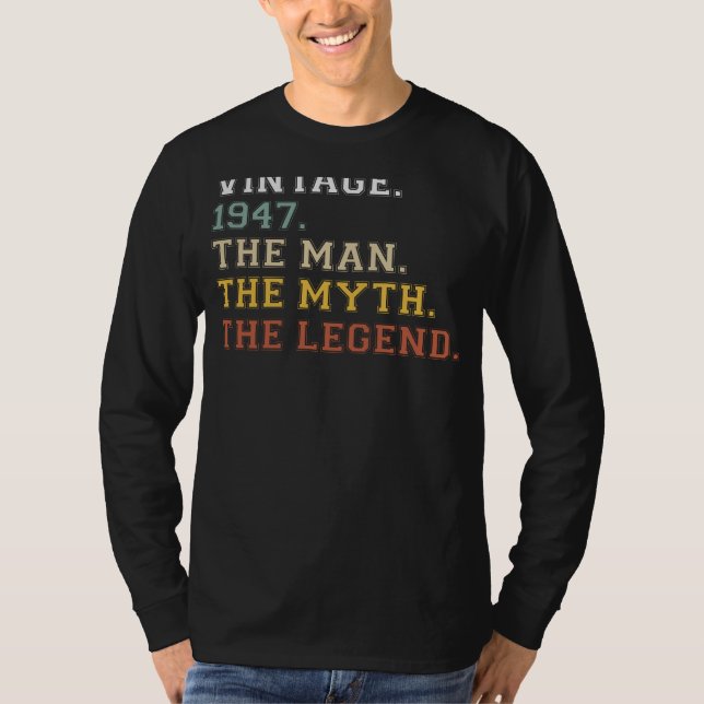Vintage 1947: Legendary Style with Classic Tee Cha (Front)