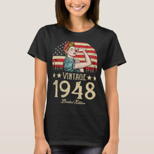 Vintage 1948 1948 74th Birthday 74 Years Old T-Shirt