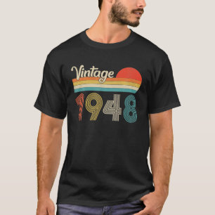 Vintage 1948 78th Birthday For Men Women 78 Years T-Shirt