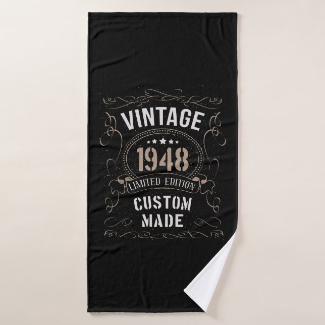 Vintage 1948 Limited Edition Custom made Bath Towel (Bath Towel)