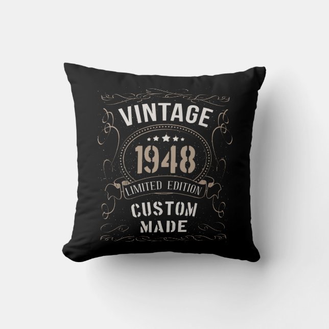 Vintage 1948 Limited Edition Custom made Cushion (Front)
