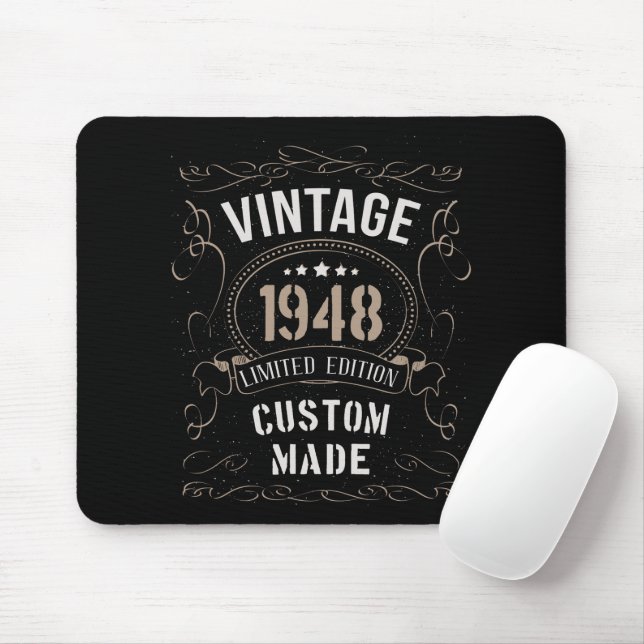 Vintage 1948 Limited Edition Custom made Mouse Pad (With Mouse)
