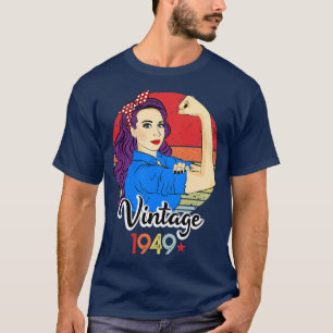 Vintage 1949 72nd Birthday 72 Year Old Bday Born I T-Shirt
