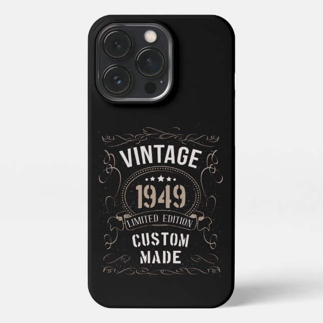 Vintage 1949 Limited Edition Custom made iPhone Case (Back)