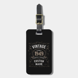 Vintage 1949 Limited Edition Custom made Luggage Tag